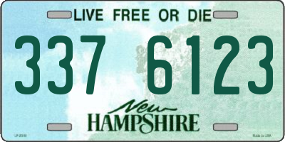 NH license plate 3376123