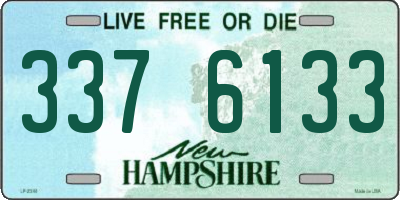 NH license plate 3376133