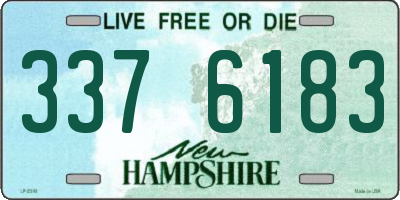 NH license plate 3376183