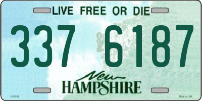 NH license plate 3376187