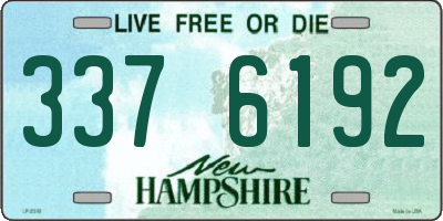 NH license plate 3376192