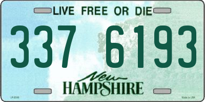 NH license plate 3376193