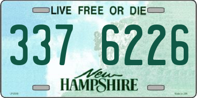 NH license plate 3376226