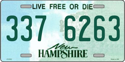 NH license plate 3376263