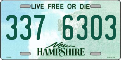 NH license plate 3376303