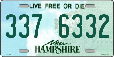 NH license plate 3376332