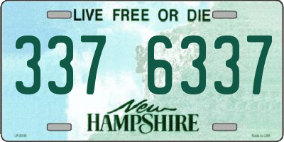 NH license plate 3376337