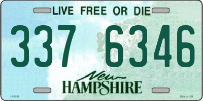 NH license plate 3376346
