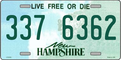 NH license plate 3376362