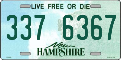 NH license plate 3376367