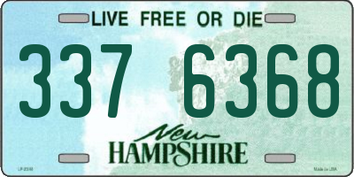 NH license plate 3376368