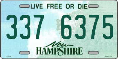 NH license plate 3376375