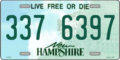 NH license plate 3376397