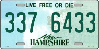 NH license plate 3376433