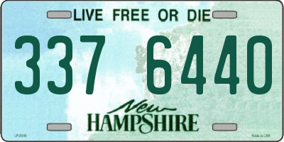 NH license plate 3376440