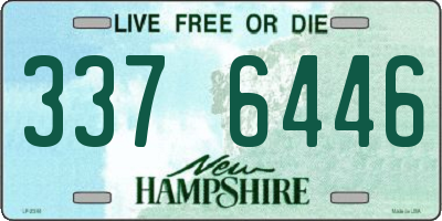 NH license plate 3376446