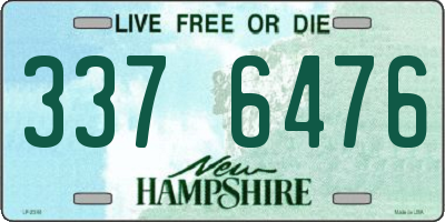 NH license plate 3376476