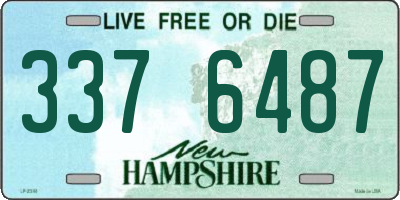 NH license plate 3376487