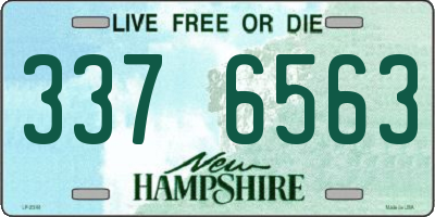 NH license plate 3376563