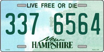 NH license plate 3376564