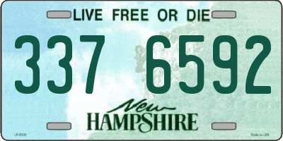 NH license plate 3376592