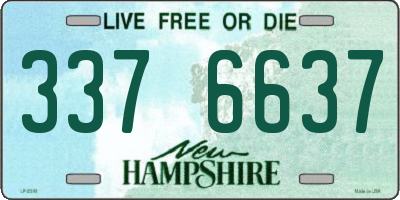 NH license plate 3376637