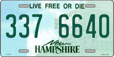 NH license plate 3376640