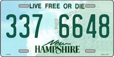 NH license plate 3376648