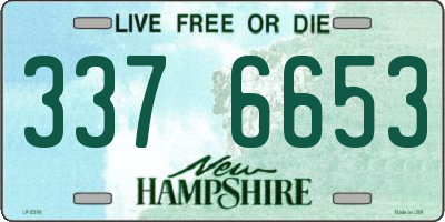 NH license plate 3376653