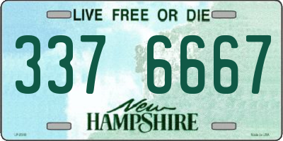 NH license plate 3376667