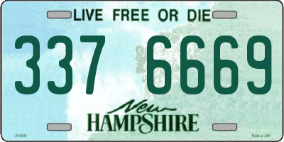 NH license plate 3376669