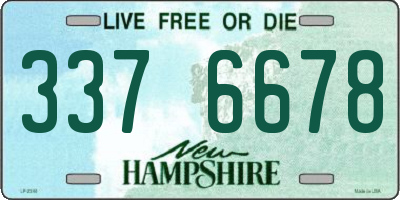 NH license plate 3376678