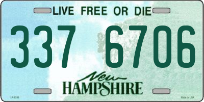 NH license plate 3376706