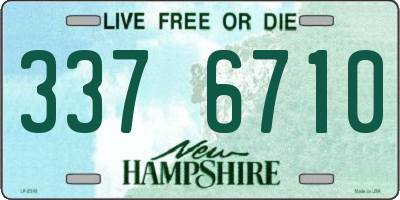 NH license plate 3376710
