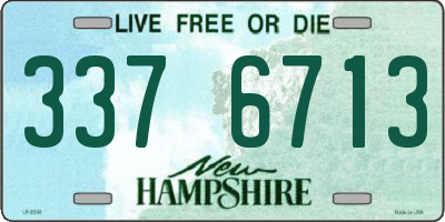NH license plate 3376713
