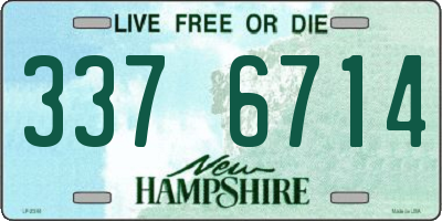 NH license plate 3376714