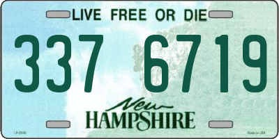 NH license plate 3376719