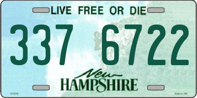 NH license plate 3376722