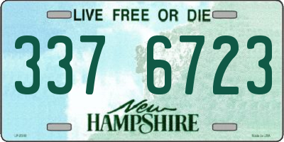NH license plate 3376723