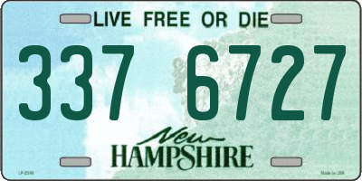 NH license plate 3376727