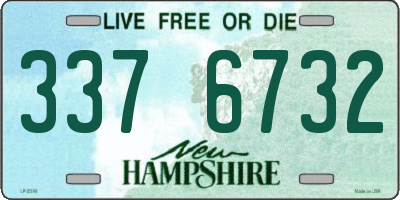 NH license plate 3376732