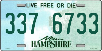 NH license plate 3376733