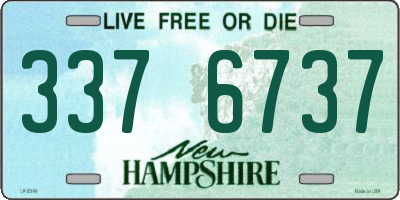 NH license plate 3376737