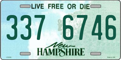 NH license plate 3376746