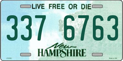 NH license plate 3376763