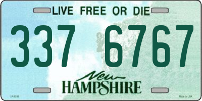 NH license plate 3376767