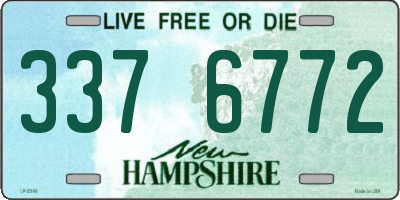 NH license plate 3376772
