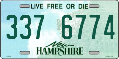 NH license plate 3376774