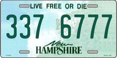 NH license plate 3376777