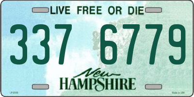 NH license plate 3376779